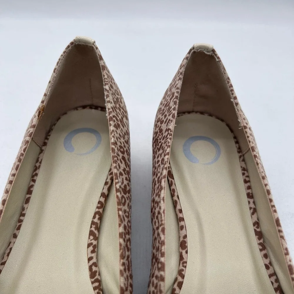Journee Collection Loafers Womens 7 1/2 Animal Print Justine Heeled Loafers NEW‎